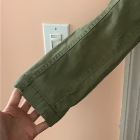 Mossimo Light Army Green Coat with Gold Studs - Picture 7 of 8